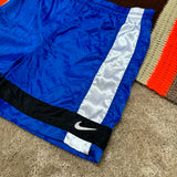 Vintage Nike Blue Satin Shorts Large