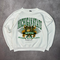 1990s MSU “Paisley” Gruff Sparty Crewneck Sweatshirt Large