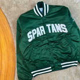 Vintage MSU Starter Satin Dugout Jacket Medium (1980s)