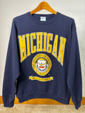 1990s Crest University Of Michigan Sweatshirt Large