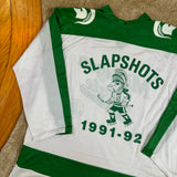 Vintage MSU Gruff Sparty “Slapshots” Hockey Jersey XL (1992)