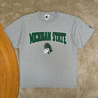 Vintage MSU Gruff Sparty Starter T-Shirt Large (1990s)