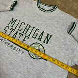 Vintage MSU Spellout Crewneck Sweatshirt Small (1990s)