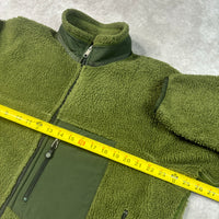 Y2K Green Patagonia Deep Pile Synchilla Fleece Retro-X Jacket Large