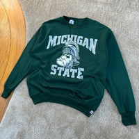 Vintage MSU Gruff Sparty Logo 7 Sweatshirt XL (1990s)