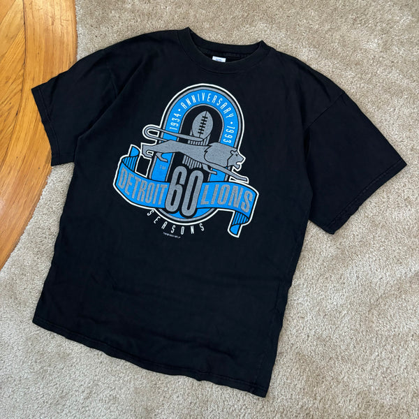 Vintage Detroit Lions “60 Seasons” T-Shirt XL (1993)