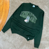 Vintage MSU Gruff Sparty Spell-out Crewneck Sweatshirt Large (1990s)