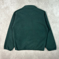 1990s Patagonia Green Synchilla Fleece Zip-up Jacket XS