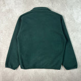 1990s Patagonia Green Synchilla Fleece Zip-up Jacket XS