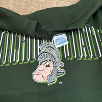 Vintage MSU Gruff Sparty Spell-out Crewneck Sweatshirt Large (1990s)