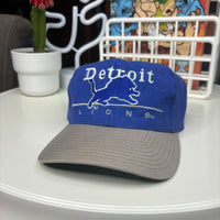 1990s Detroit Lions Spellout Logo Snapback Hat