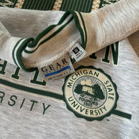 Vintage MSU Spellout Crewneck Sweatshirt Small (1990s)