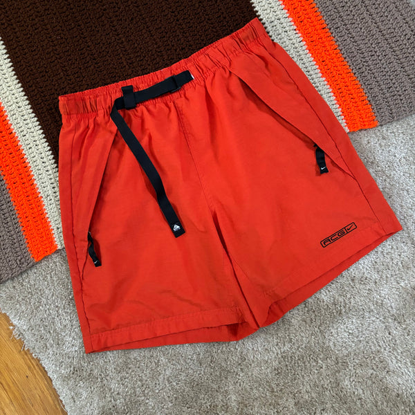 Vintage Nike ACG Orange Shorts Medium