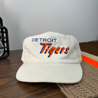 Vintage Detroit Tigers Corduroy Snapback Hat (1990s)