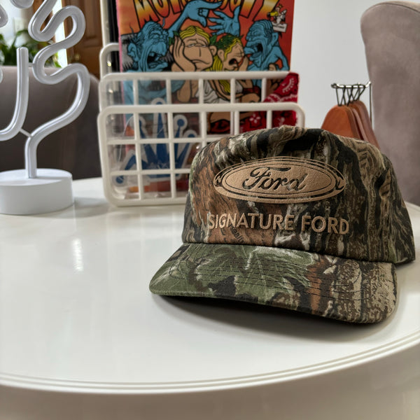 Vintage Ford Realtree Camo Snapback Hat (1990s)