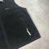 2001 Patagonia Black Synchilla Fleece Zip Up Vest Large