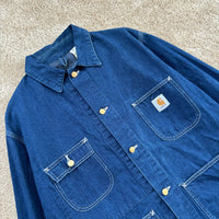 Vintage Carhartt Denim Chore Jacket Medium (1990s)