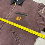 1990s Carhartt Detroit Jacket Burgundy XL