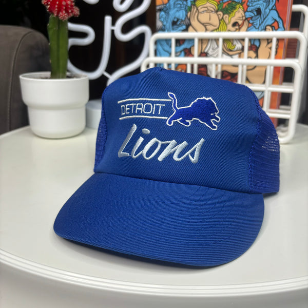 Vintage Detroit Lions Trucker Hat (1980s)