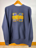 1990s Floral/Paisley “Block M”UofM Crewneck Large