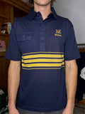 1980s Collared UofM Polo Shirt Large