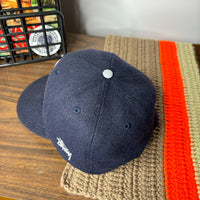 Y2K Stussy Wool Navy Blue Snapback