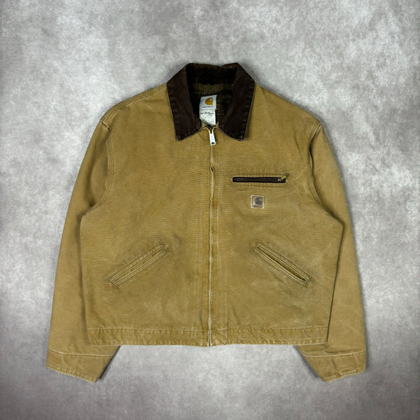 1990s Carhartt Detroit Jacket Camel/Brown XL
