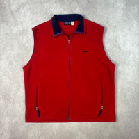 1998 Patagonia Red Synchilla Fleece Zip Up Vest XXL