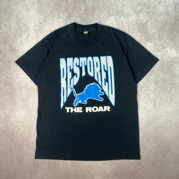 1990s Detroit Lions “Restored The Roar” T-Shirt XL