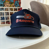 Vintage Husqvarna Chainsaw Snapback Hat (1990s)