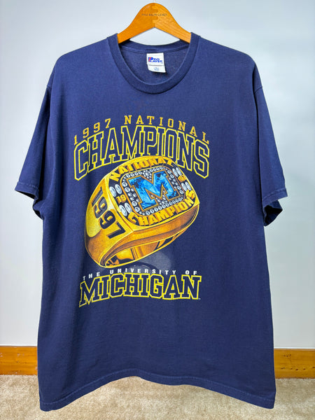 1997 Ring Champions University Of Michigan T-Shirt X-Large