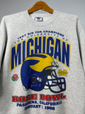 1997 BIG 10 Champions Rosebowl UofM Crewneck Medium