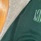 Vintage MSU Gruff Sparty Spell-out Crewneck Sweatshirt Large (1990s)