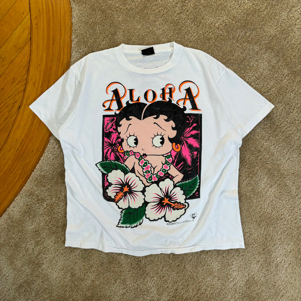 Vintage Betty Boop “Aloha” Shirt Large (1991)