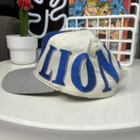 1990s Detroit Lions Color-block Snapback Hat