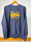 1990s Floral/Paisley “Block M”UofM Crewneck Large