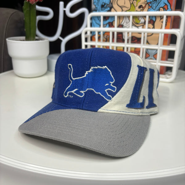 1990s Detroit Lions Color-block Snapback Hat