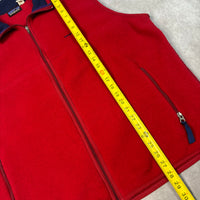 1998 Patagonia Red Synchilla Fleece Zip Up Vest XXL