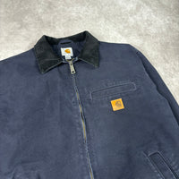 Y2K Carhartt Bankston Jacket Navy Medium