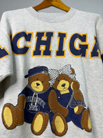 1990s Big Spellout Bears University Of Michigan Crewneck Small