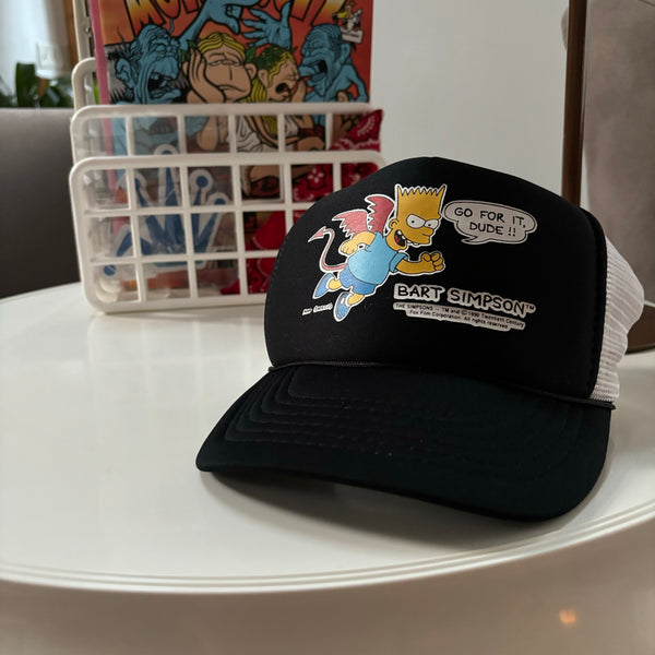 Vintage Bart Simpson Mesh Trucker Hat (1990)