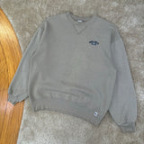 Vintage Russel Embroidered Logo Crewneck Sweatshirt Large (1990s)