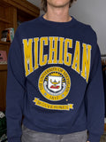 1990s Crest University Of Michigan Sweatshirt Large