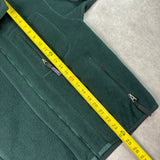 1990s Patagonia Green Synchilla Fleece Zip-up Jacket XS