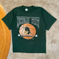 Vintage MSU Gruff Sparty Basketball Shirt XL (1990s)