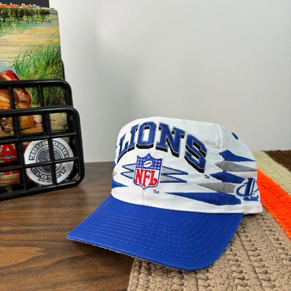 Vintage Detroit Lions Logo Athletic “Diamond Cut” Snapback (1990s)