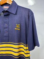 1980s Collared UofM Polo Shirt Large