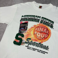 2001 MSU “Fire” NCAA Final Four T-Shirt Large