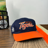 Detroit Tigers Sports Specialties Script Twill Snapback (1990s)