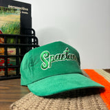1990s MSU “Spartans” Script Corduroy Snapback Hat